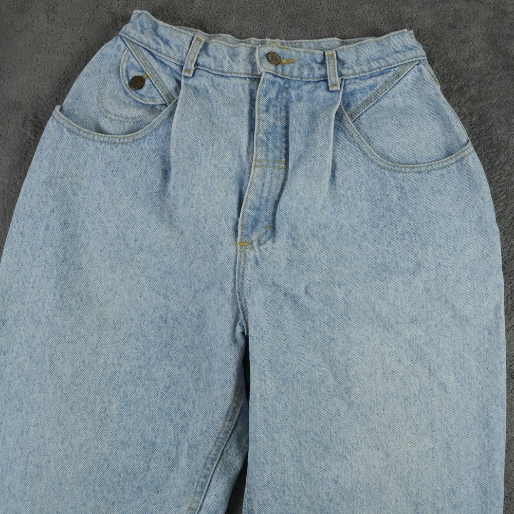 Lee Pleated Mom Jeans Women 14 Light‎ Blue High Rise Relaxed Tapered Vintage 90s